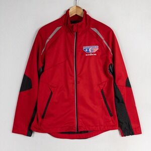 North End Sport Ladies Jacket Small Red Full Zip American Printing Balloon Team